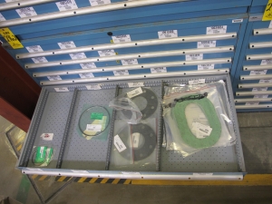 LISTA HEAVY DUTY 9-DRAWER PARTS CABINET W/ CONTENTS (W-50) LOADING & HANDLING FEE $25-